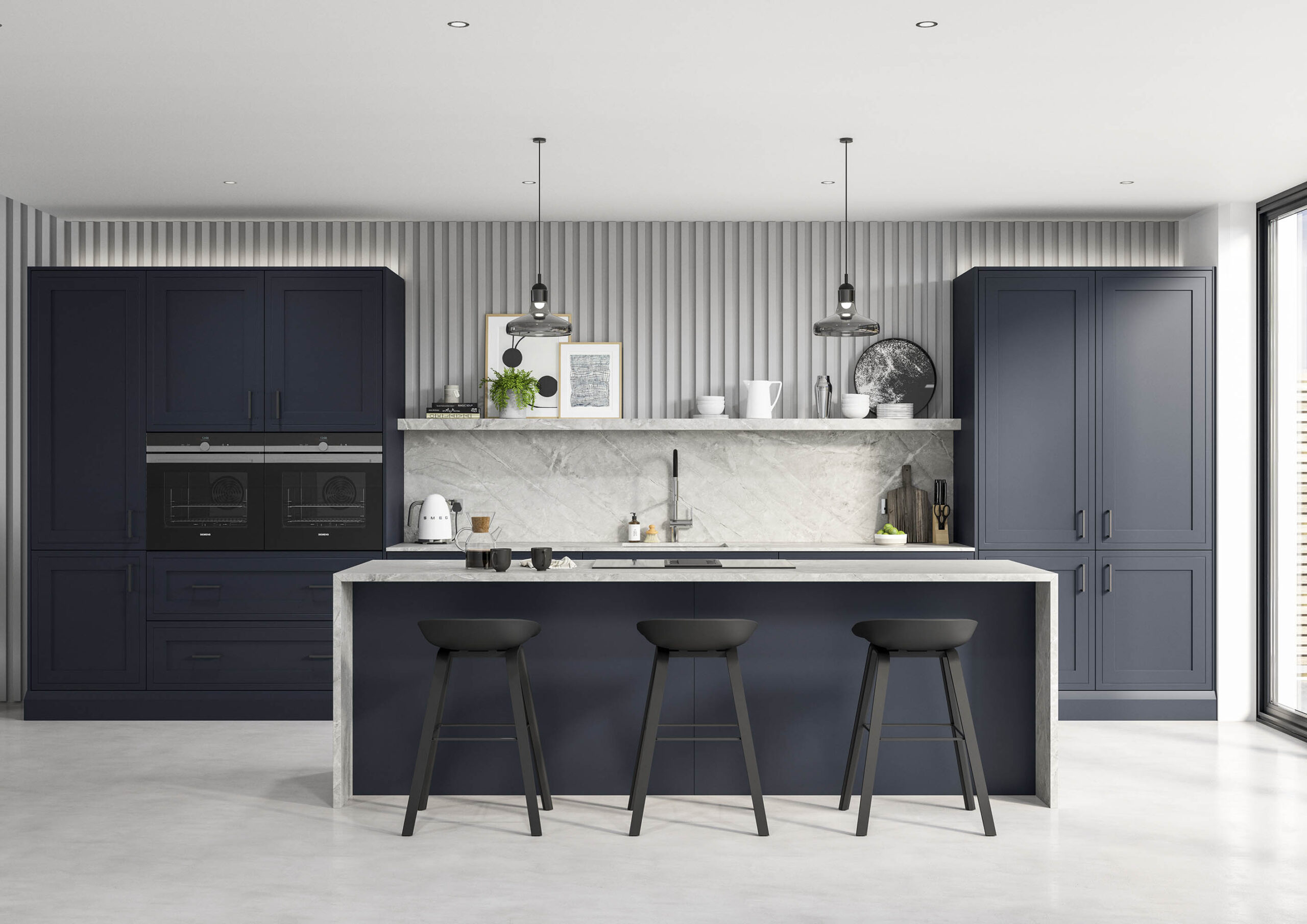 Ellesmere Slate Blue Cameo Fitted Kitchen by DC Interiors, Sheffield and Doncaster