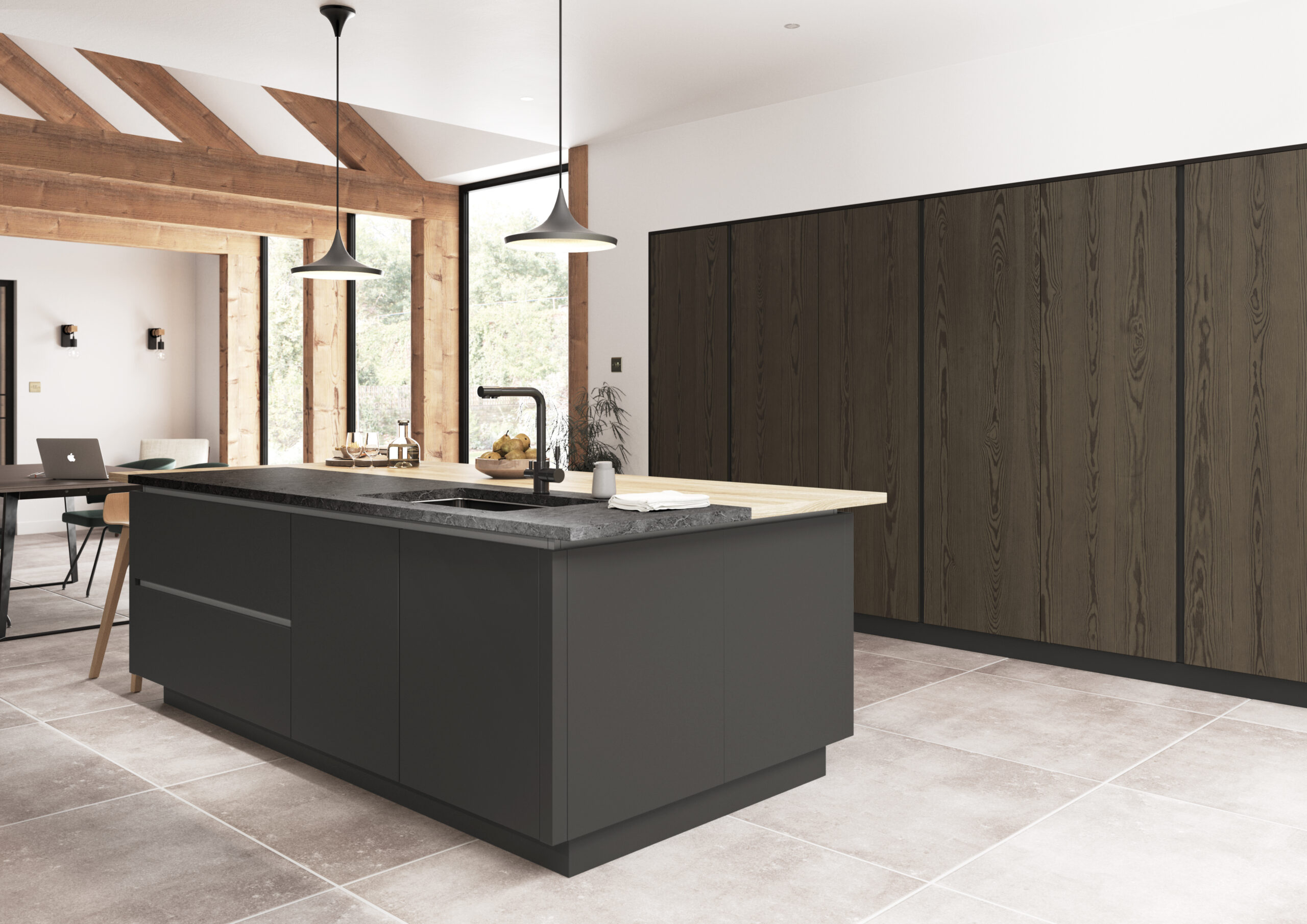 Kelso Truffle Grey kitchen fitted in Sheffield by DC Interiors